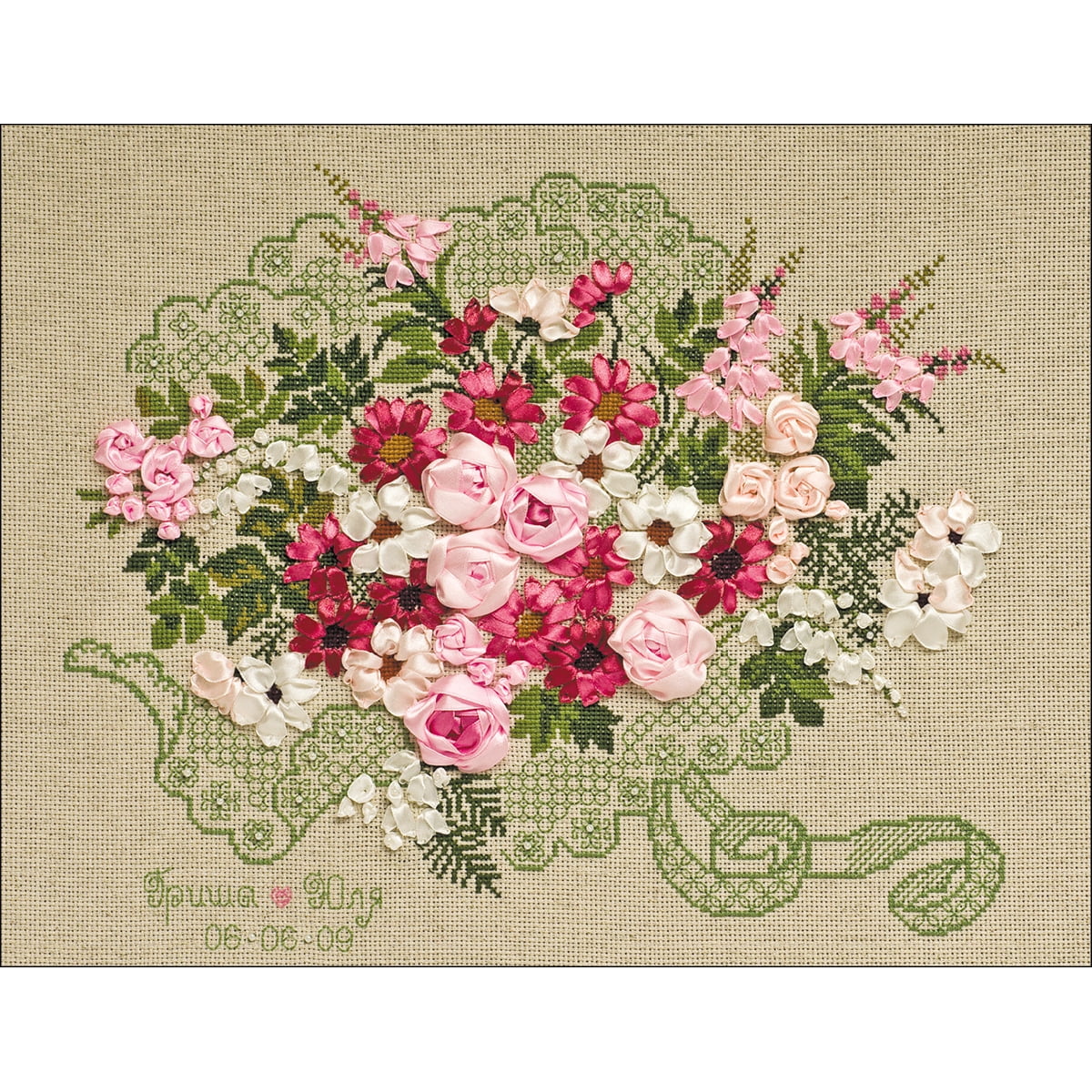 RIOLIS Counted Cross Stitch Kit Wedding Bouquet (14 Count) Walmart