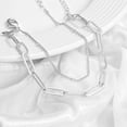 thumbnail image 4 of Bracelet Ovale en Argent Fait Main avec Breloques Rondes Décoratives Bijoux Élégants pour Femmes, 4 of 6