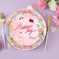 thumbnail image 5 of Mother's Day Themed Party Cutlery Set Disposable Paper Plates Paper Cups Tablecloths Streamers (9-Inch Disk 16Pc), 5 of 5