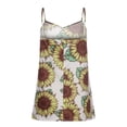 thumbnail image 5 of USSUMA Womens Summer Tops Plus Size Flowy Tank Tops T-Shirts for Women Trendy Sunflower Graphic Womens Blouses and Tops Dressy Sleeveless v Neck Tunic Plus Size Shirts for Women, 5 of 5