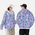 thumbnail image 5 of Picia Strawberry And Flowers Women's Men's UPF 50+ Sun Protection Hoodie Shirt Long Sleeve SPF Fishing Outdoor UV Hiking Lightweight Shirts-, 5 of 9