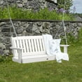 thumbnail image 4 of Highwood 4ft Lehigh Porch Swing with 1 Coffee Table - Outdoor, Eco-friendly, Synthetic Wood, 4 of 7