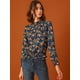 thumbnail image 3 of Blusa lunares florales Azul verdoso T S, 3 of 6