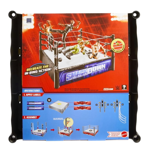 Anillo Playset Mattel WWE Superstar con alfombrilla con resorte