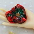 thumbnail image 2 of ziyahi Christmas Scrunchy Snowflake Imprimé Bande de Cheveux Élastique Cravate Ponytail Titulaire pour les Femmes Filles Type 5, 2 of 6