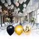 thumbnail image 4 of Billuyoard 110 Uds conjunto de globos de fiesta globos decoración de fiesta de cumpleaños globos de aire de látex de oro negro decoración del hogar con Kits de decoración para fiestas Billuyoard HA006497-00, 4 of 6