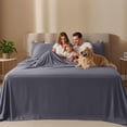 thumbnail image 2 of 4 Piece Full Deep Pocket Bed Sheet Set, 16 Inches, Premium Microfiber Sheets - Grey, 2 of 7