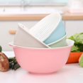 thumbnail image 1 of Jinsinto Plastic Double Layer Kitchen ColanderFilter Drain Basket, Kitchen Basket Colander for Draining Vegetables Fruits Vegetables Washing, 1 of 5