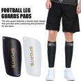 thumbnail image 2 of 1 pieza de protectores de piernas de fútbol, almohadillas para espinillas de fútbol para adultos, material de PVC duro, calcetines antideslizantes, espinilleras protectoras deportivas profesionales, 2 of 5