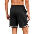 thumbnail image 4 of Satingcolo Mens 11" Gym Basketball Quick-Dry Shorts with Zipper Pockets - Quick Dry Lightweight Mesh Athletic Shorts for Workout Running, 4 of 6