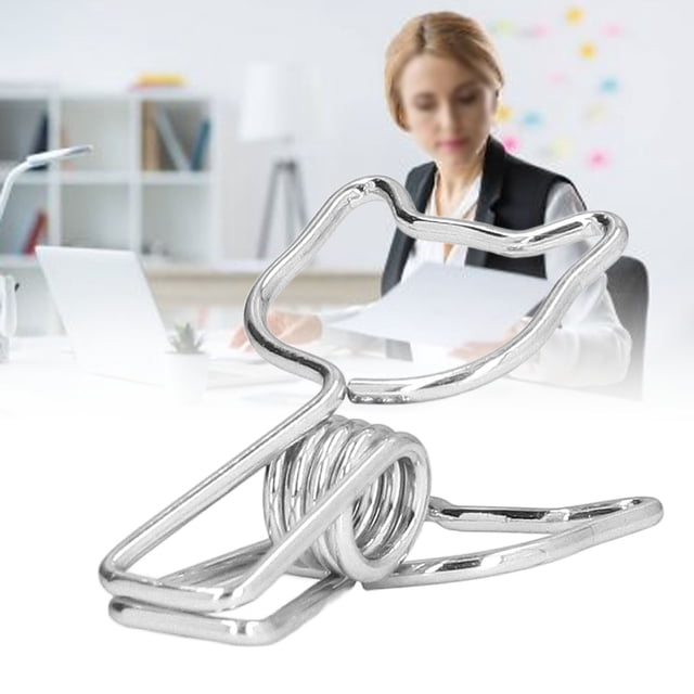 20pcs Pinces à Papier Mignonnes, Pinces Réutilisables de Style Élégant de Conception Creuse Clips Métalliques Clips de Liant pour la Salle de Classe de Bureau à Domicile