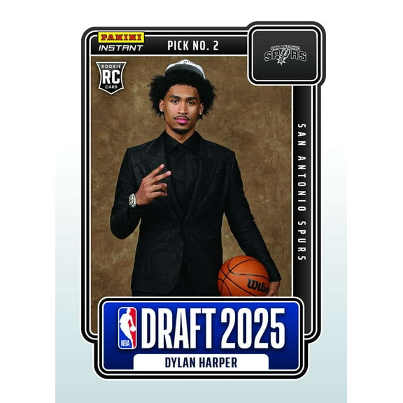 NBA 2025-26 Instant Draft Night Basketball  Dylan Harper #2 [Rookie, 2nd Overall Pick]