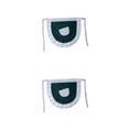 thumbnail image 1 of Naiovety Delantal de poliéster Color sólido Reemplazo moderno Cocina Cafetería Camarera Medio delantal Cintura Babero con bolsillo Verde Verde 2piezas, 1 of 6