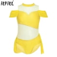thumbnail image 2 of Niños Niñas gimnasia Ballet Leotardos tutú princesa mono brillante Rhinestone patinaje artístico Ballet Jersey mono Ropa de baile, 2 of 5