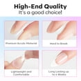 thumbnail image 6 of Modelones Pointed Almond Fake Nail Tips - 510Pcs Medium Gel Tips Pre-shaped Half Matte Full Cover Clear Acrylic Gel Kit False Press on Nails for Extension DIY Salon 15Sizes, 6 of 9