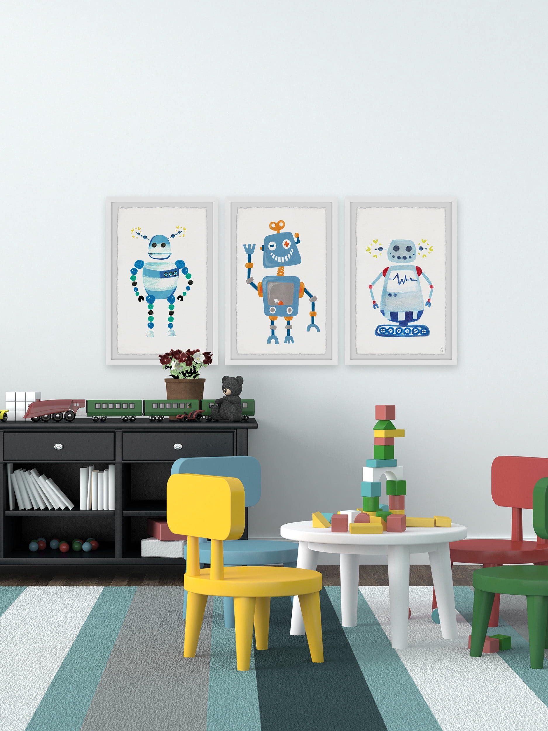Marmont Hill Happy Robot Triptych