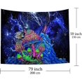 thumbnail image 4 of tenture Murale Galaxie Nbuleuse, Tapisserie Hippie Psychdlique Tapisseries Murale Art Abstrait, Tapestry Murale Dcoration De Chambre Avec Plante,, 4 of 5
