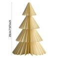 thumbnail image 3 of Handmade Festive Holiday Desktop Ornament Pleated Paper Tree For Seasonal Home Tabletop Display And Party, 3 of 5