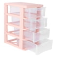 thumbnail image 1 of OULII 1Ud Organizador Transparente Para Cosméticos Con Cajones De Plástico PP Color Rosa, 1 of 8