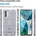 thumbnail image 2 of Phone Case for Motorola G52, Case for Moto G82,Rugged Shield Slim Case with Military Grade Shockproof,Drop-Tested and Camera Lens Protection Cover for Moto G52/MOTO G82/MOTO G71S, HD Gray, 2 of 14