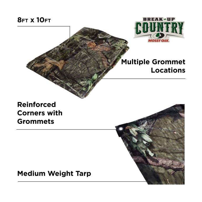 Mossy Oak Breakup Twill Camouflage Brown Green Leaves Bark Hunting 60 Wide  Bottom Weight Cotton Blend Fabric by the Yard (A508.74)