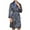 Blue B, variant on Elainilye Fashion Robes for Men Bathrobe Solid Casual Long Sleeves Lace-up Striped Homewear Long Pajama Robe Nightgown,Blue