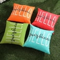thumbnail image 5 of Outdoor Pillow Covers 20x20 Inch Set of 2 Hello Sunshine Decor Grass Green Waterproof Throw Pillow Covers Summer Outdoor Pillow Covers Decor for Patio Funiture Garden Sofa Couch 020E20, 5 of 6