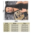 thumbnail image 2 of Roman Reigns Blanket, Super Soft Throw Blanket, Cozy Flannel Blankets For Boys Girls, Warm Blankets For Couch Sofa Bed, 50"X40", 2 of 9