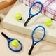 thumbnail image 4 of BRIGHTFUFU Juego de 4 mini raquetas y pelotas de tenis, kit de tenis en miniatura, llavero de tenis, juguete de tenis para casa de muñecas, regalos de tenis., 4 of 7