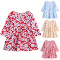 thumbnail image 4 of Robe Douce pour Nouveau-Né Robe en Coton Décontractée Automne pour 6M-5Y, 4 of 6