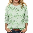thumbnail image 4 of St Patricks Day Sweater Women Long Sleeve Irish Oversized Saint Patty Pullover Plus Size Sweater, 4 of 8