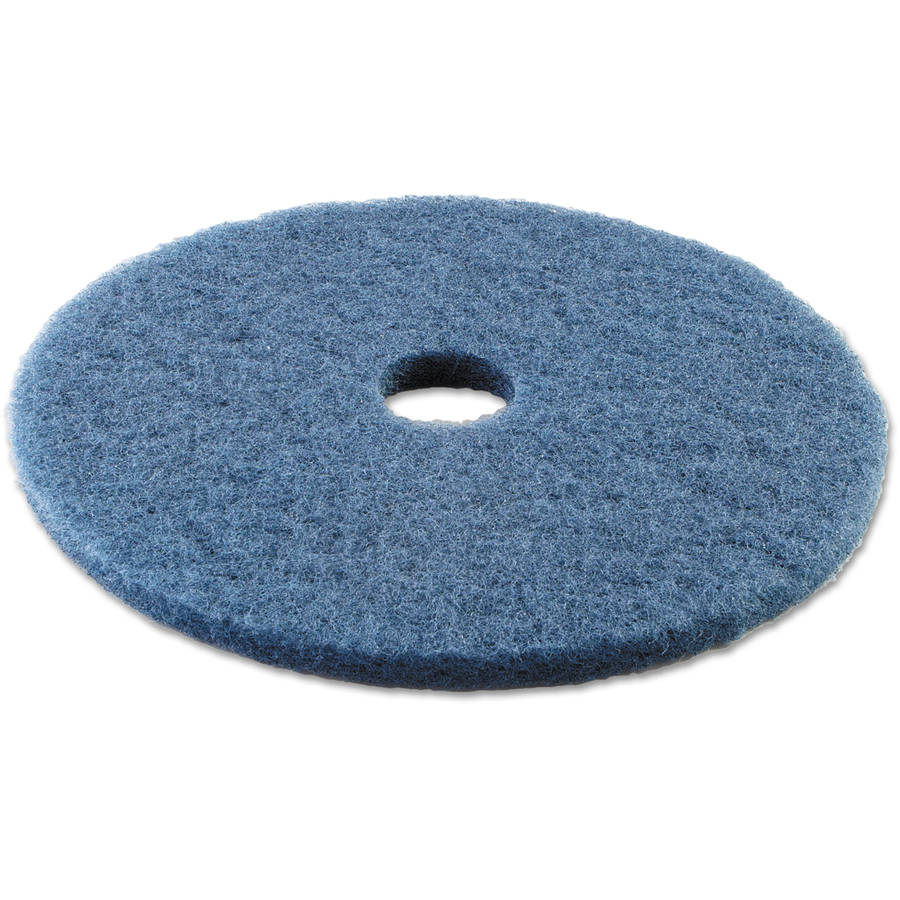 Boardwalk Scrubbing Floor Pads, 20" Diameter, Blue, 5/Carton