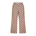 thumbnail image 4 of gbyLJF Capri Pants for Women Casual Summer Drawstring Elastic High Waist Linen Pants Straight Wide Leg Cropped Trousers, 4 of 5