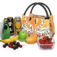 thumbnail image 3 of Fotbe Halloween Flamingos Bolsa Térmica Portátil con Estampado, Bolsa de Entrega de Alimentos Aislada, Bolsa Reutilizable de Gran Capacidad para Comidas y Supermercado, 3 of 6