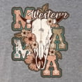 thumbnail image 6 of Wild Bobby Western Ma Steer Pink And Grey Distressed Pop Culture Women Tri-Blend Racerback Tank Top, Premium Heather, Large, 6 of 6