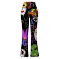 thumbnail image 4 of EHQJNJ Female Jogging Pants for Women with Pockets Cotton Light Weight Mardi Bell Bottoms Purple Green Yellow High Waist Flare Pants（4） Women Slacks Pants Business Casual Plus Womens Trousers Short, 4 of 4