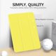 thumbnail image 3 of Funda MoKo para iPad 10.2 7ª a 9ª generación, diseño delgado, soporte amarillo, 3 of 9