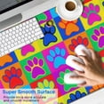 thumbnail image 2 of Long Mouse Pads for Desk,Colorful Dog Paw Footprint Desk Mats on Top Of Desks, Desk Mouse Pad Extra Large with 3mm Non-Slip Base and Stitched Edge for Gaming,Office,Work,Home 47.3"x23.6", 2 of 6