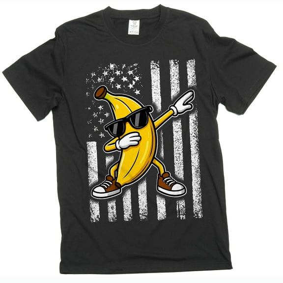 USA Banana Flag Tee America Patriotic Shirt Funny Humorous Joke Tee America Flag T-Shirt