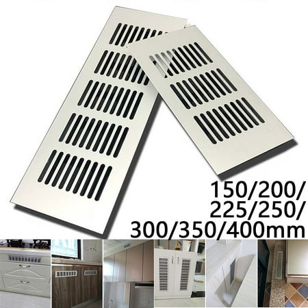 

Ruibeauty Aluminium Air Vent Silver Louvred Grill Ventilation Grille Cover 80x300mm