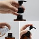 thumbnail image 2 of 6pcs Botellas de loción vacías Dispensadores de gel de limpieza Soporte de desinfectante de plástico Botella de prensa de bomba para el hogar 250ml Marrón + Cabeza de color aleatorio, 2 of 5