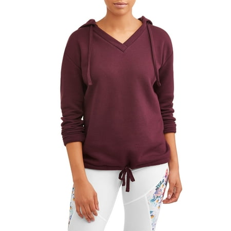 - Vneck Pullover Fleece Hoodie