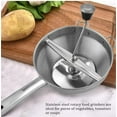 thumbnail image 4 of Garlic Press,Stainless Steel Food Mill Great For Making Puree Or Soups Of Vegetables Tomatoes Kitchen Tools, 4 of 6