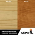 Olympic Maximum SemiTransparent Exterior Wood Stain and Sealer, Cedar