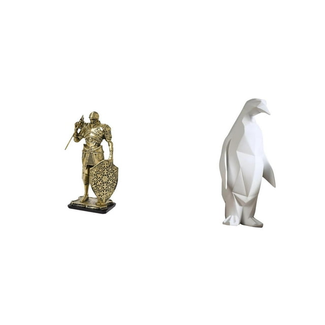 Figura Nórdica De Pingüino Caballero De Resina, Escultura Abstracta De Arte Animal, Adorno Coleccionable Para Escritorio, Armario, Mesa De Oficina, Centro De Mesa, Entrada, Inauguración De
