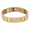 thumbnail image 1 of Pulsera magnética de moda para hombres, alivio de la fatiga, Reduce el dolor, cuidado saludable, pulsera magnética dorada, 1 of 10