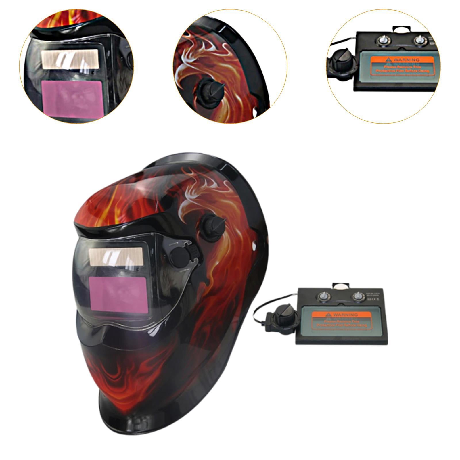 Fzaqwen Adjustable Welding Helmet High Temperature Resistant Protection Cover Gear Large Style I