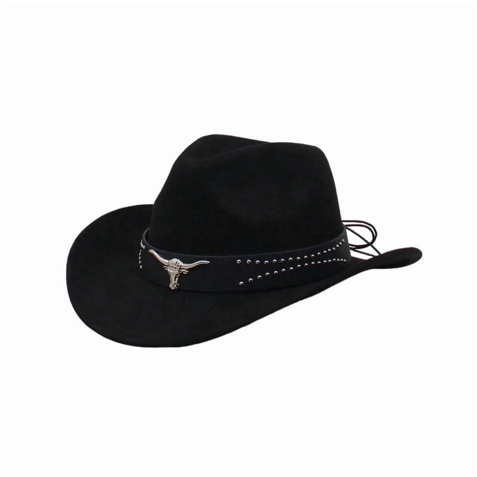 Deago Western Suede Cowboy Hat for Men Women Classic Roll Up  display picture 2