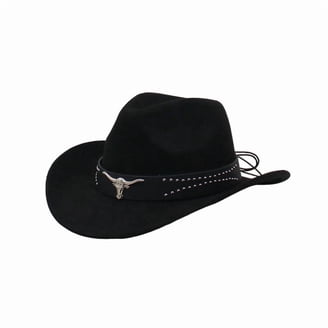 8435 Unisex Western Suede Cowboy Cowgirl Hat Classic Wide Brim Fedora CCAKXCJJ Unisex Western Suede Cowboy Cowgirl Hat Classic  main image 3