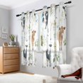 thumbnail image 2 of Yayeee Window Curtains Set of 2 for Living Room Light Filtering 63"x52", Cow Pattern, 2 of 7